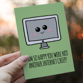 Internet Creep Funny Valentines day Kort