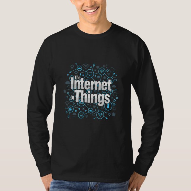 Internet för Sak Smart Data IoT Analytics Transf T Shirt (Framsida)