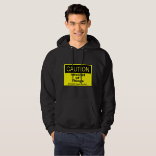 Internet för varningsskylten för Sak IoT-varning Sweatshirt Med Luva