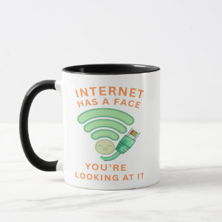 Internet har ett ansikte, du tittar på det mugg