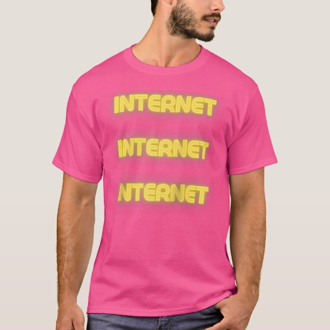 Internet Internet Internet 	 Baseboll T Shirt (Framsida)