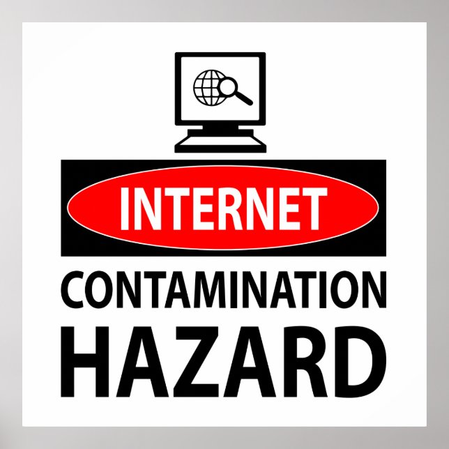 Internet - kontaminering  poster (Framsidan)