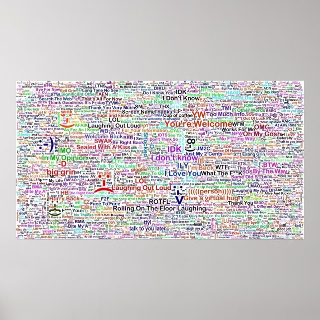 Internet Lingo Art Poster (Framsidan)