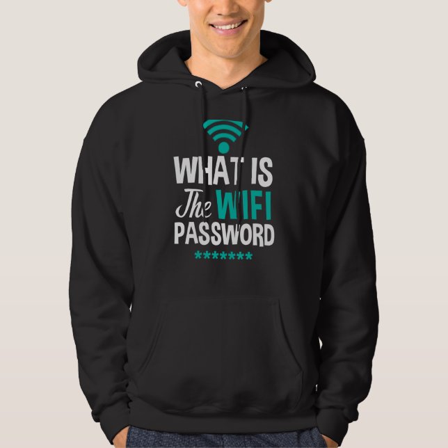Internet-lösenord för WiFi-routern citerar datorn  Hoodie (Framsida)