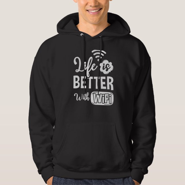 Internet-lösenord för WiFi-routern citerar datorn  Hoodie (Framsida)