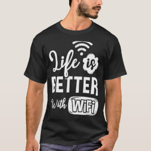 Internet-lösenord för WiFi-routern citerar datorn T Shirt