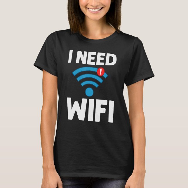 Internet-lösenord för WiFi-routern citerar datorn  T Shirt (Framsida)