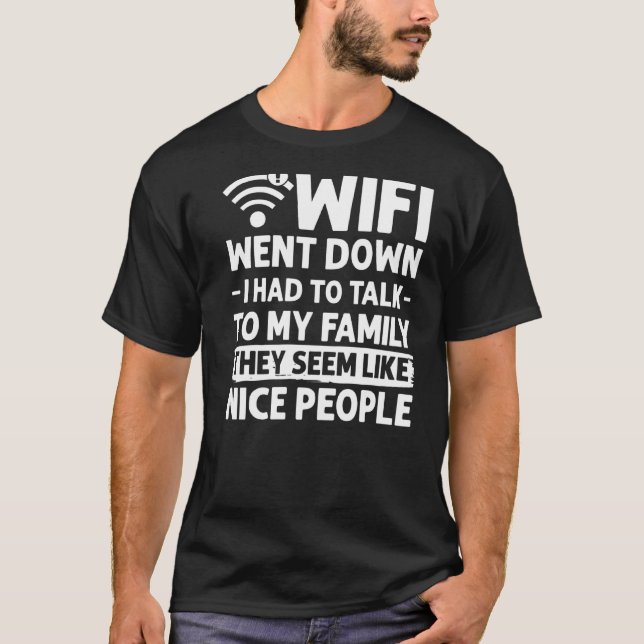 Internet-lösenord för WiFi-routern citerar datorn  T Shirt (Framsida)