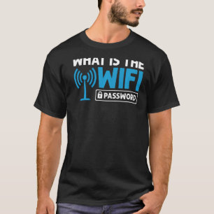 Internet-lösenord för WiFi-routern citerar datorn T Shirt