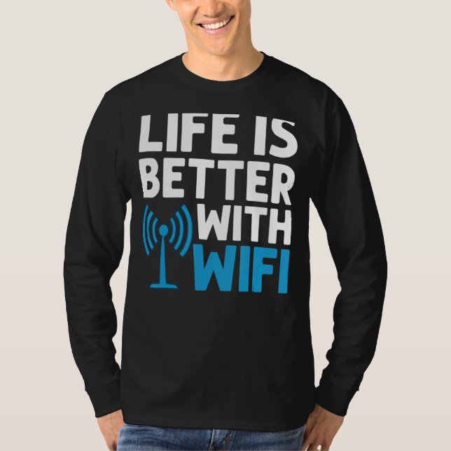 Internet-lösenord för WiFi-routern citerar datorn  T Shirt (Framsida)
