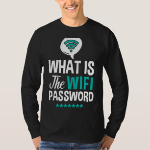 Internet-lösenord för WiFi-routern citerar datorn T Shirt
