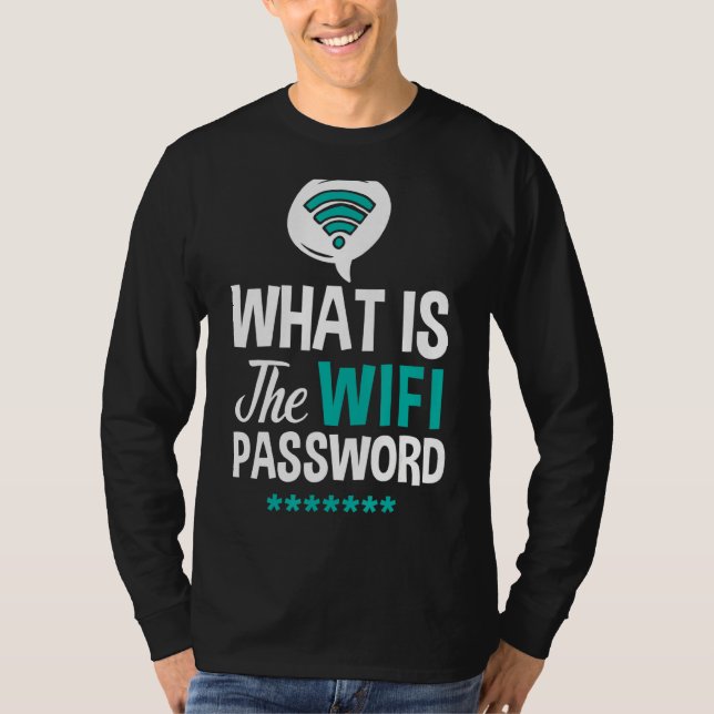 Internet-lösenord för WiFi-routern citerar datorn  T Shirt (Framsida)