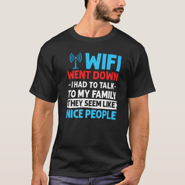 Internet-lösenord för WiFi-routern citerar datorn  T Shirt (Framsida)