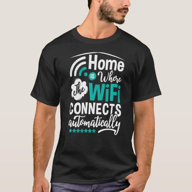 Internet-lösenord för WiFi-routern citerar datorn  T Shirt (Framsida)