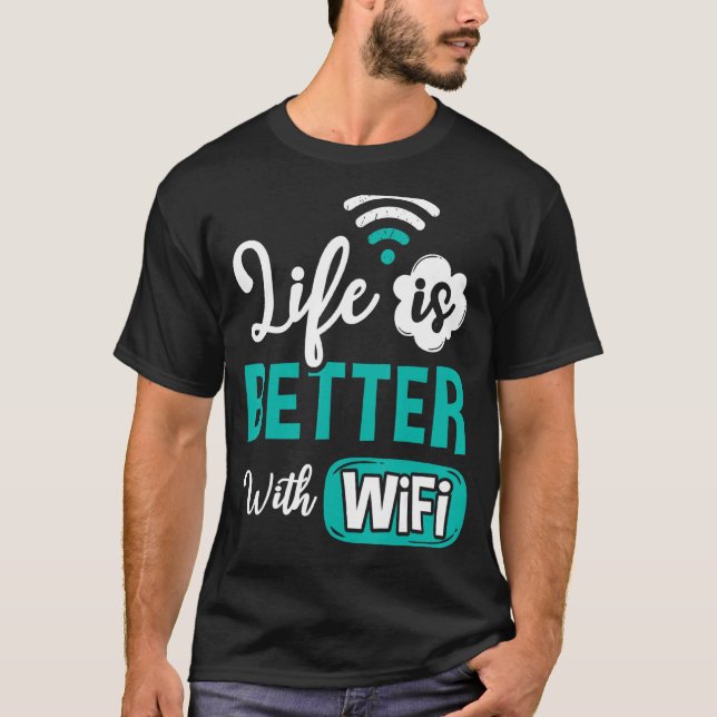 Internet-lösenord för WiFi-routern citerar datorn  T Shirt (Framsida)