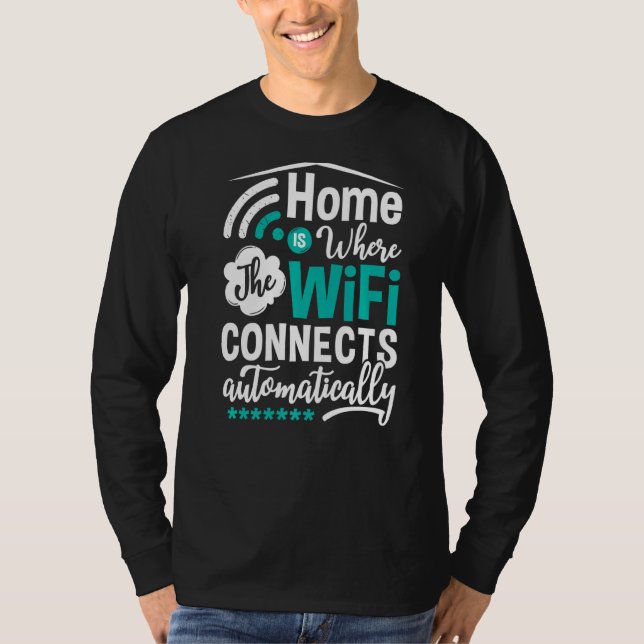 Internet-lösenord för WiFi-routern citerar datorn  T Shirt (Framsida)