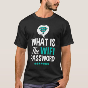 Internet-lösenord för WiFi-routern citerar datorn T Shirt