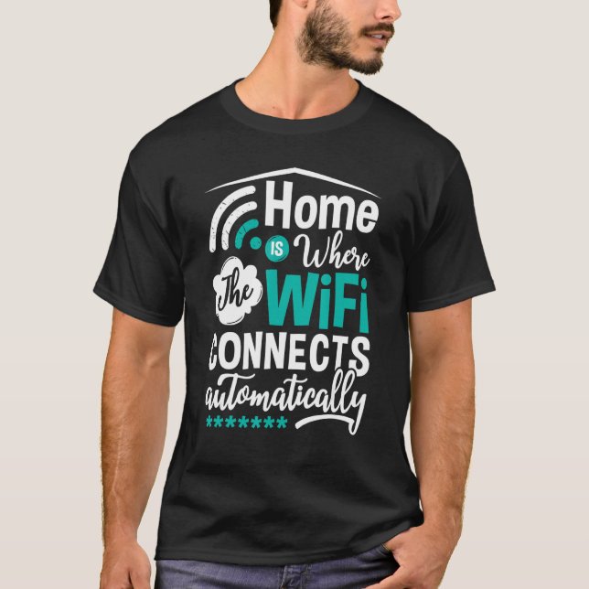 Internet-lösenord för WiFi-routern citerar datorn  T Shirt (Framsida)