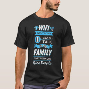 Internet-lösenord för WiFi-routern citerar datorn T Shirt