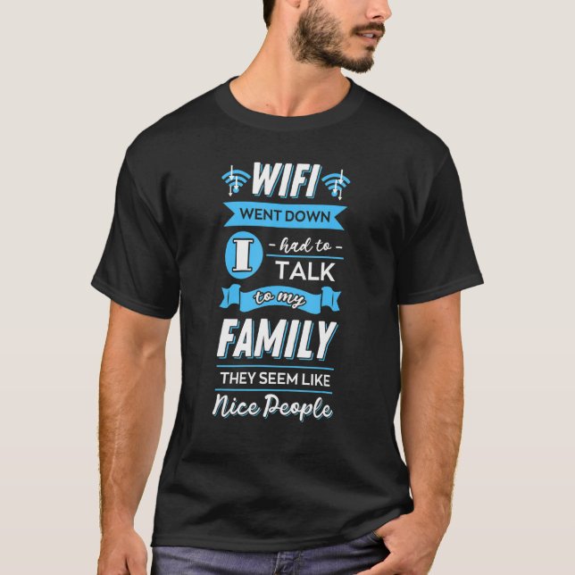 Internet-lösenord för WiFi-routern citerar datorn  T Shirt (Framsida)