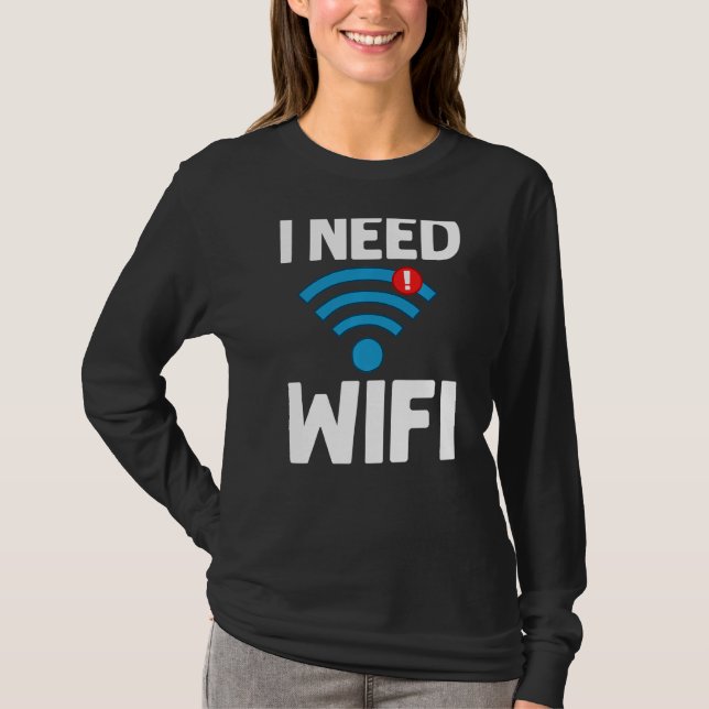 Internet-lösenord för WiFi-routern citerar datorn  T Shirt (Framsida)