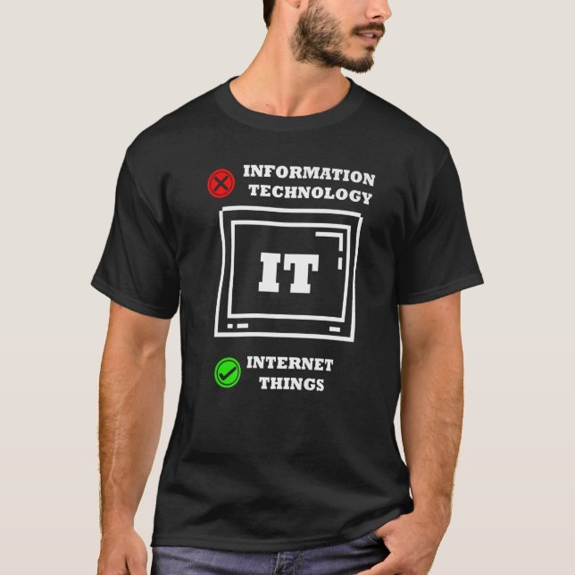 Internet Sak Computer Programmer Tech Savy IT T Shirt (Framsida)