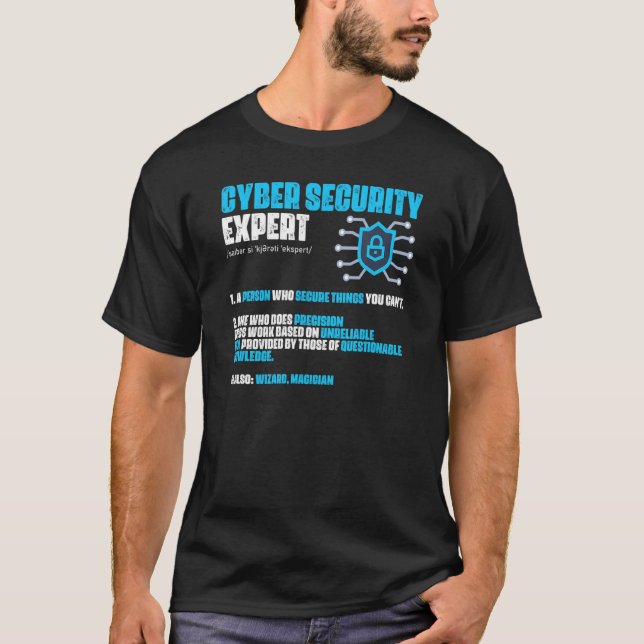 Internetdatorprogrammerare IT-säkerhetsexpert T Shirt (Framsida)