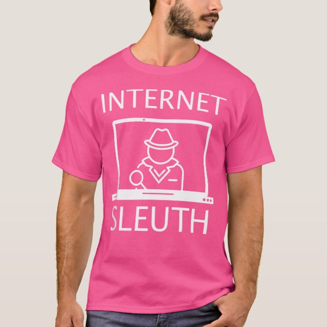 Internetdetektiv Riktiga Brott Internetspanare T Shirt (Framsida)