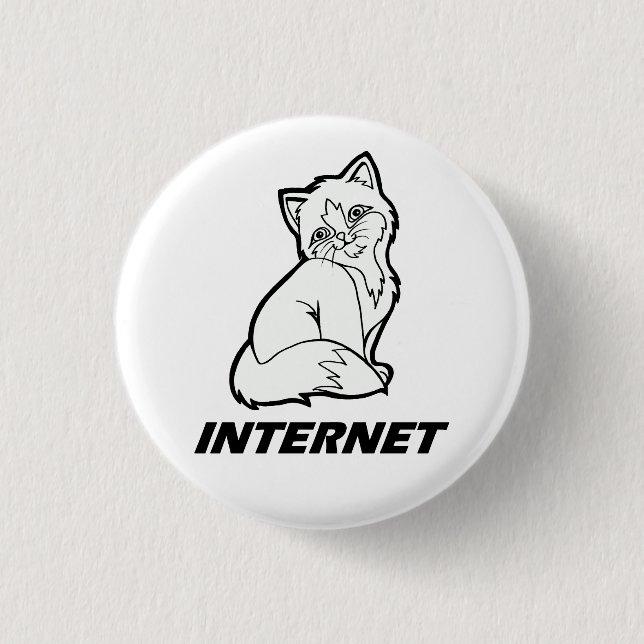 Internetkatt Knapp (Framsida)