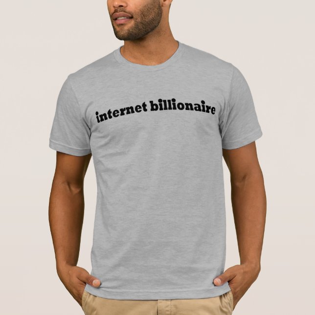 Internetmiljardär T-shirt (Framsida)