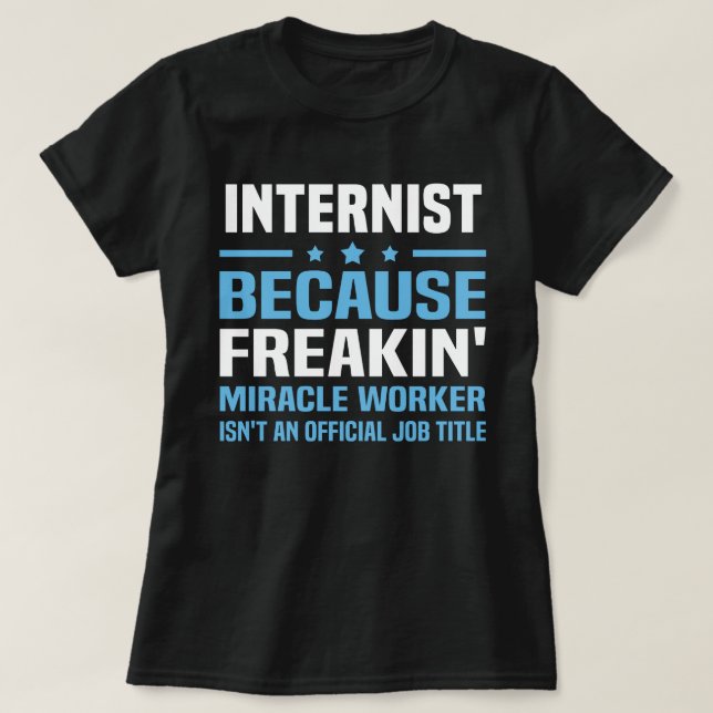 Internist T Shirt (Design framsida)