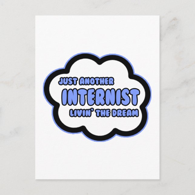 Internt ... Livin'the Dream Vykort (Framsida)