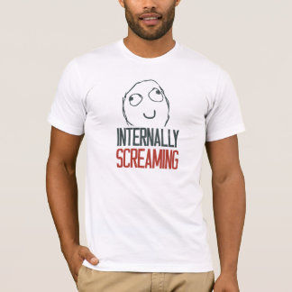 Internt skrikig meme t-shirt