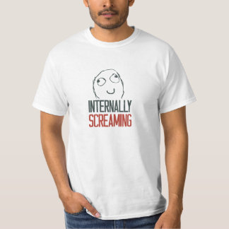 Internt skrikig meme tee shirt