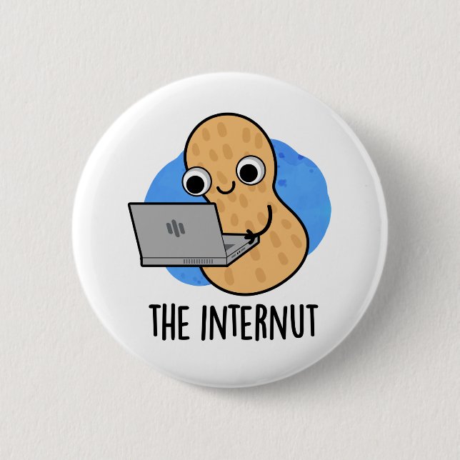 Internut Funny Internet Peanut Pun Knapp (Framsida)