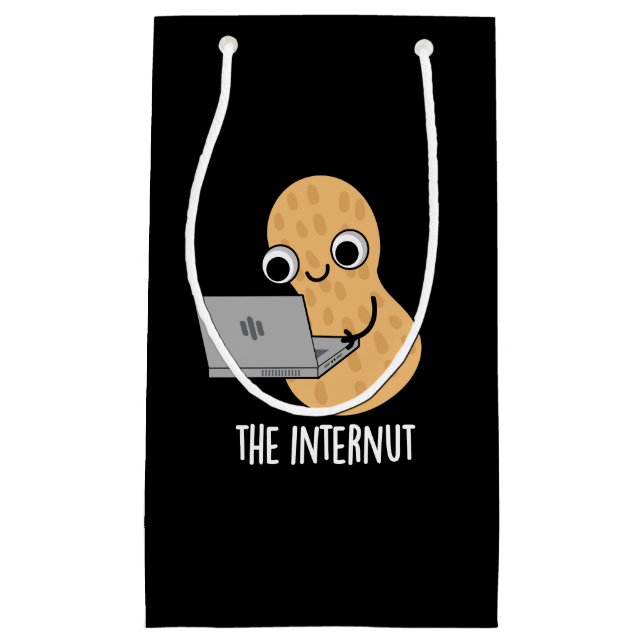 Internut Funny Internet Peanut Pun Mörk BG (Framsidan)