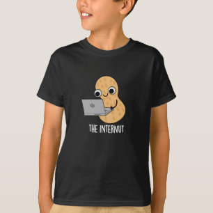 Internut Funny Internet Peanut Pun Mörk BG T Shirt