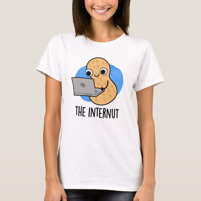 Internut Funny Internet Peanut Pun T Shirt (Framsida)