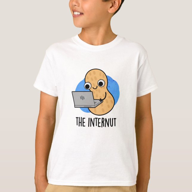 Internut Funny Internet Peanut Pun T Shirt (Framsida)