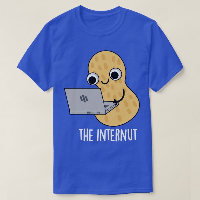 Internut Funny Internet Peanut Pun T Shirt (Design framsida)