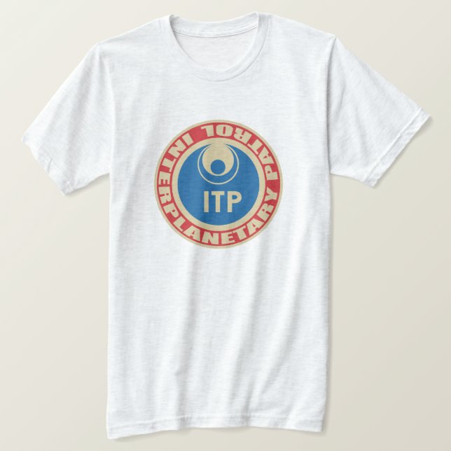 Interplanetärt T-shirt för patrullering (Design framsida)