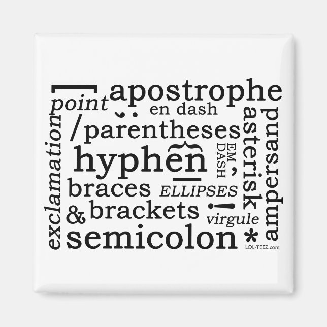 interpunktion magnet (Framsidan)