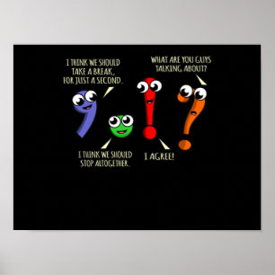 interpunktion Marks English Language Teacher Stude Poster