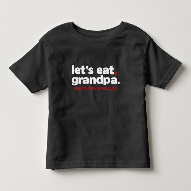 Interpunktion räddar liv t shirt (Framsida)
