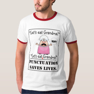 Interpunktion sparar liv t shirt
