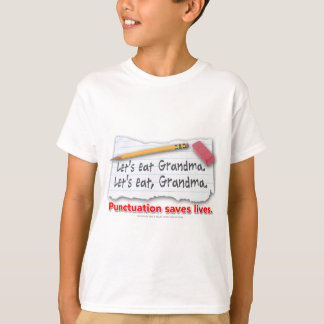 Interpunktion sparar liv tee shirt