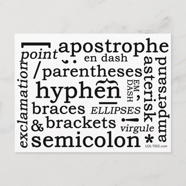 interpunktion vykort (Framsida)