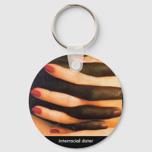 Interracial dater nyckelring