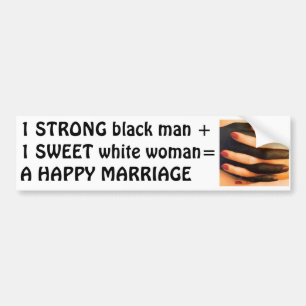 Interracial förhållande bildekal