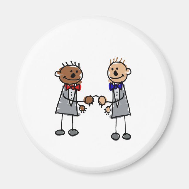 Interrasistiskt gaypar magnet (Framsidan)